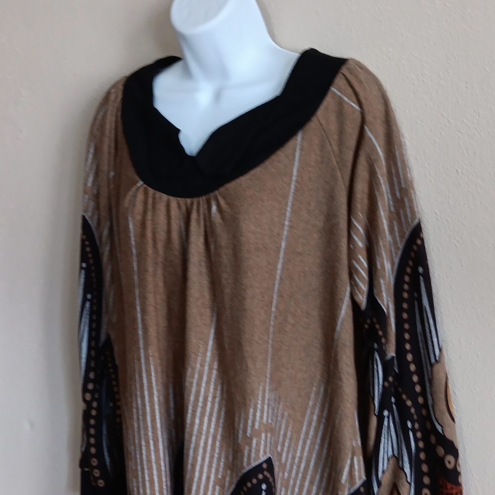 Granola Grunge, Boho Academia, Fairy Grunge Dress, Long Sleeve Slip On - Picture 4 of 9